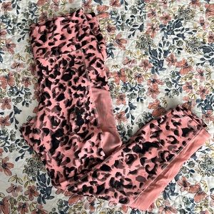 Fabletics Pink Leopard Leggings